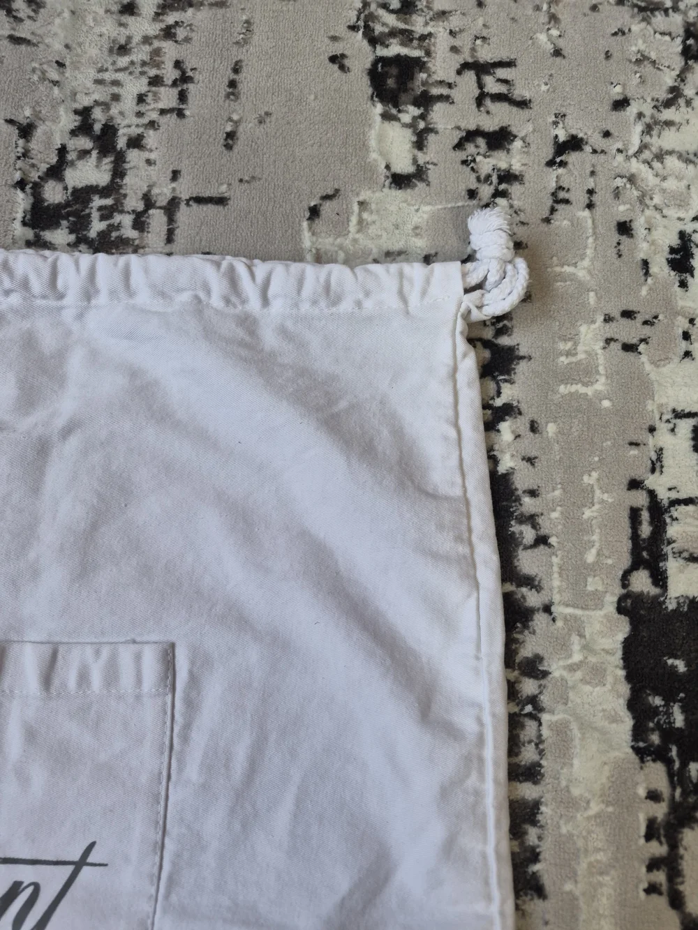 Official Fairmont Hotel Laundry Bag cotton large 22.5×18 with pocket
